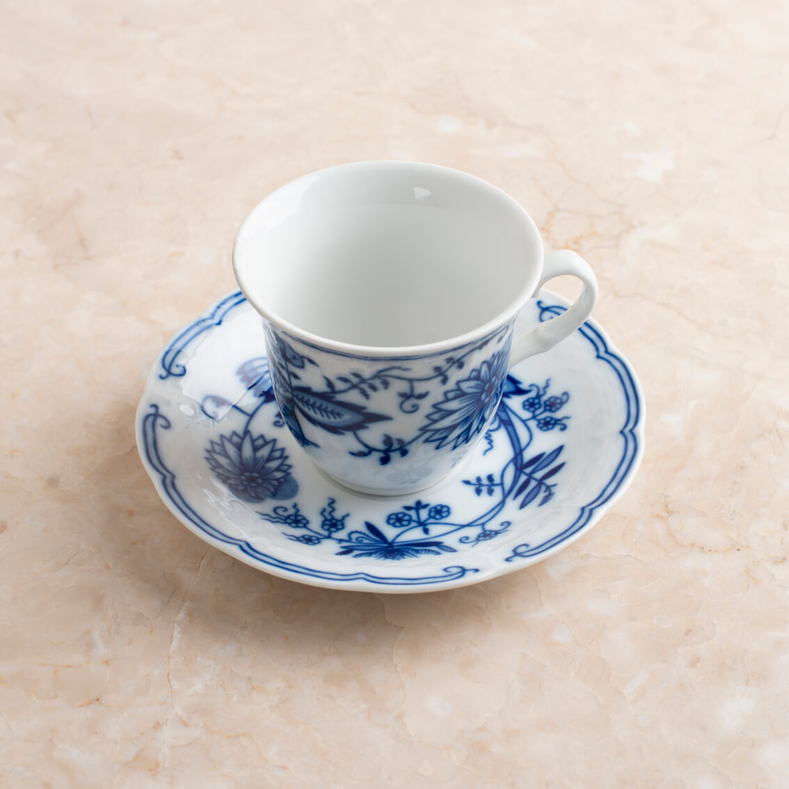 Juego De 4 Tazas De Porcelana Celeste – Perfect Home